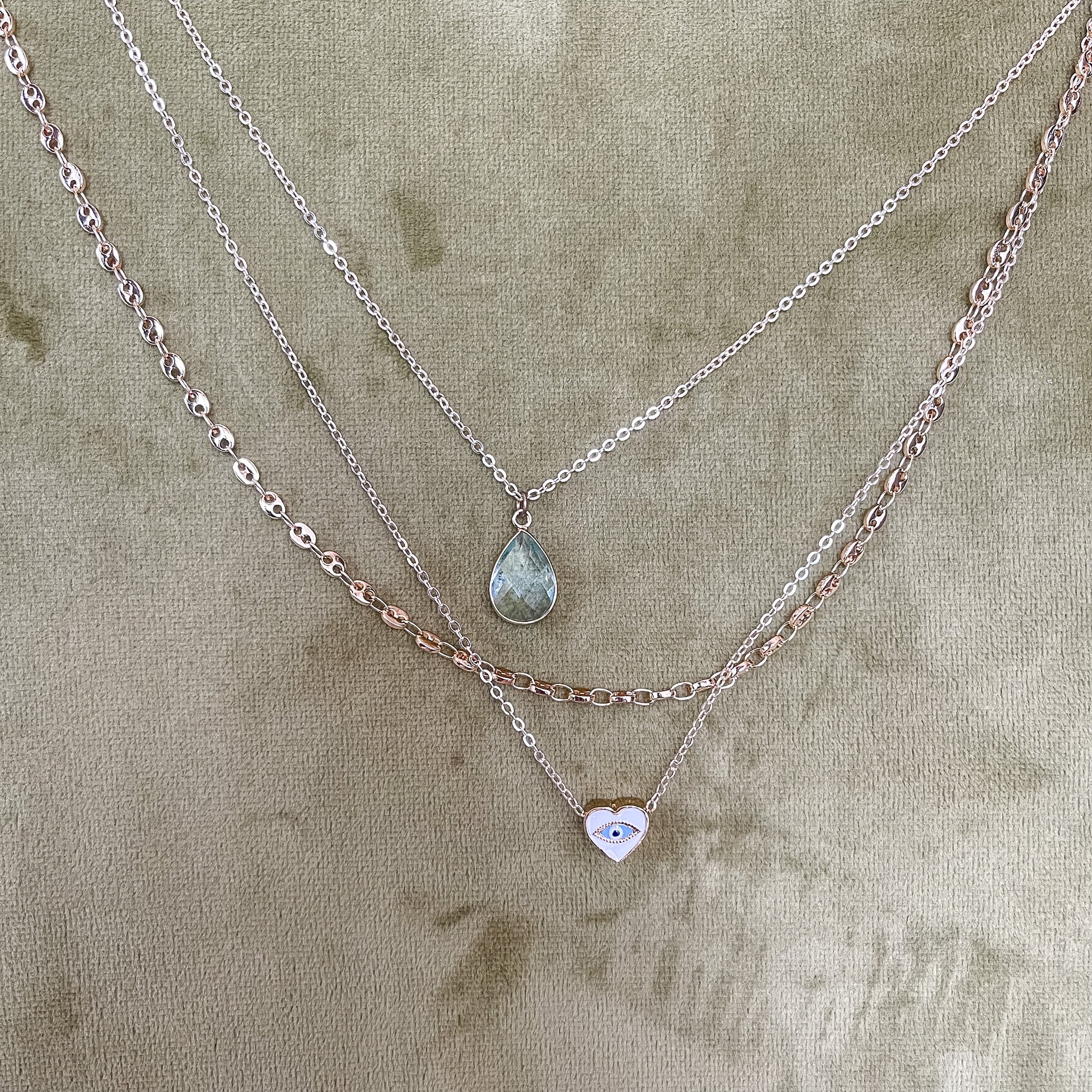 Sterling silver 3 layer necklace | Jenny Grace JewelleryJenny Grace  Jewellery